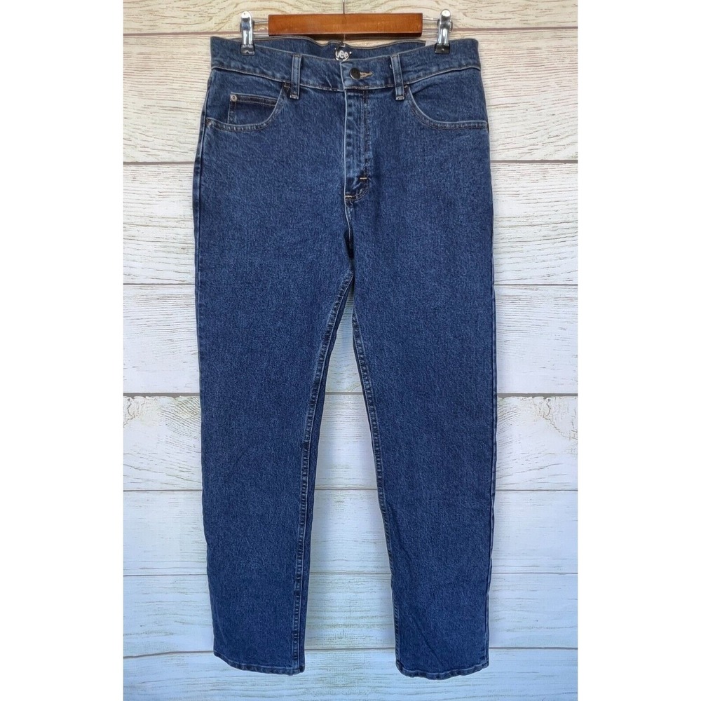Lee Riders Jeans Mens Size 31X34 Indigo Classic Fit 100% Blue Jeans New